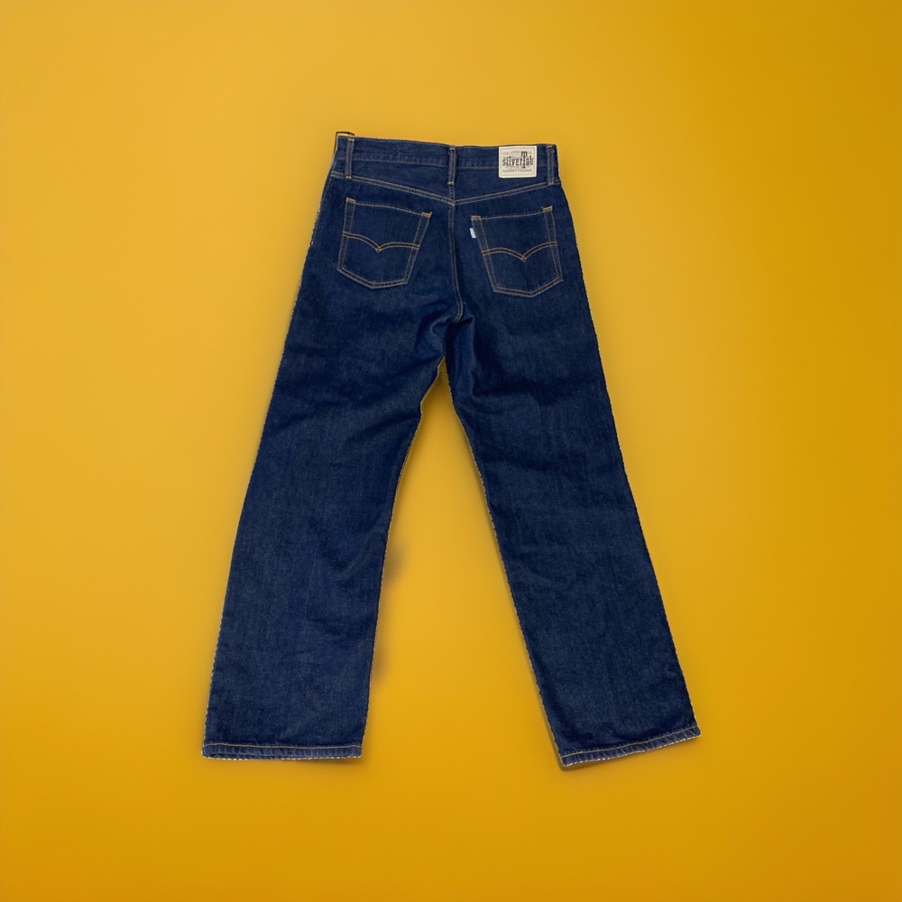 Silver Tab Levis 94 Baggy Mens Straight Dark Wash Blue Jeans 30x31